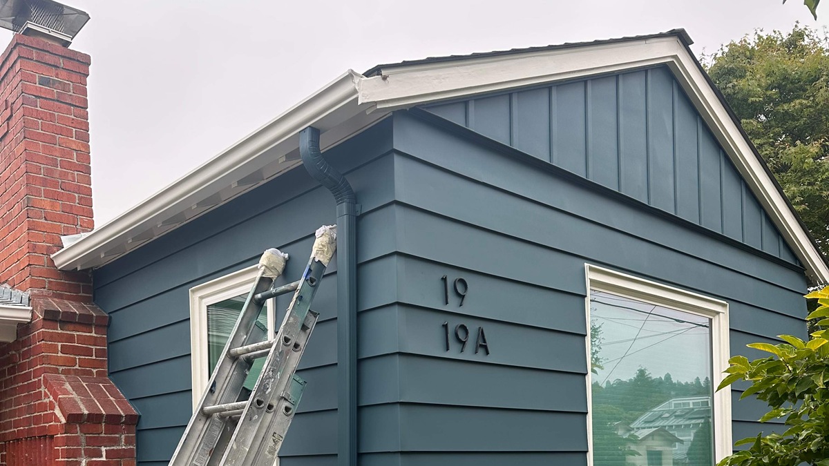 exterior painting with repairs